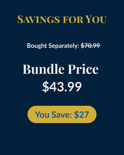 Bundle savings: $70.99 bought separately, bundle price $43.99, you save $27